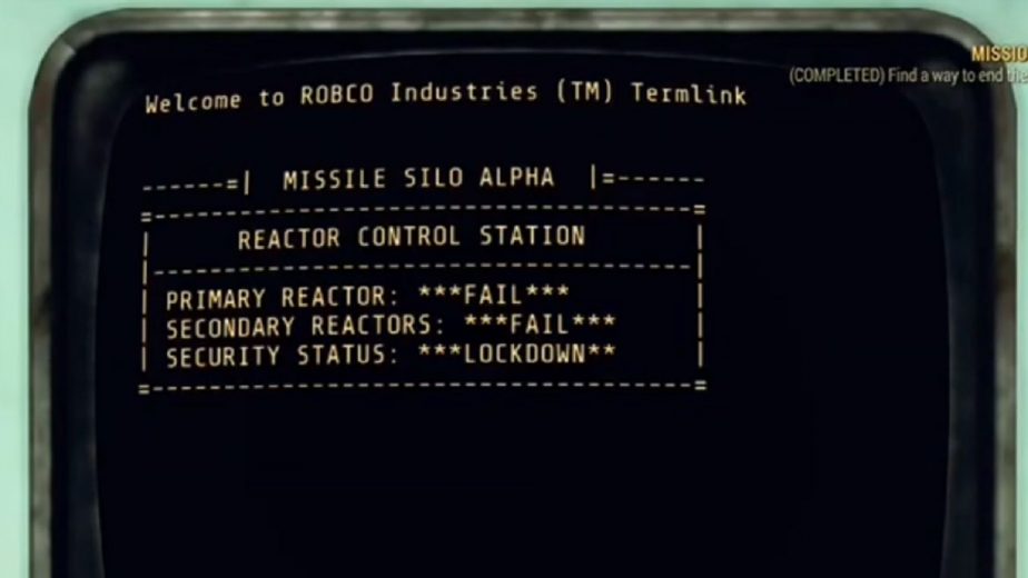 Fallout 76 Reactor Area 1
