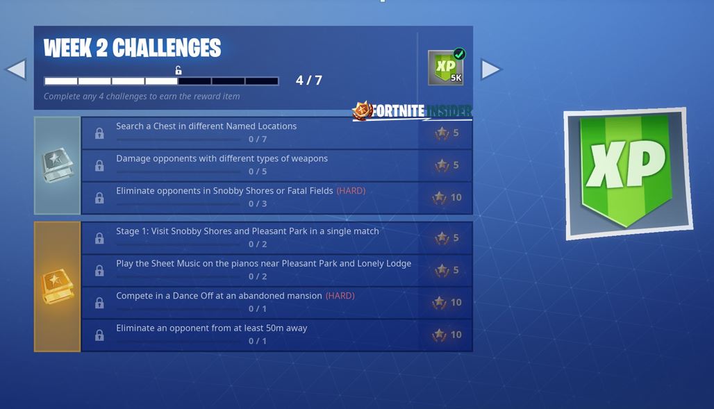 Fortnite Season 7 Week 2 Challenges are almost here.