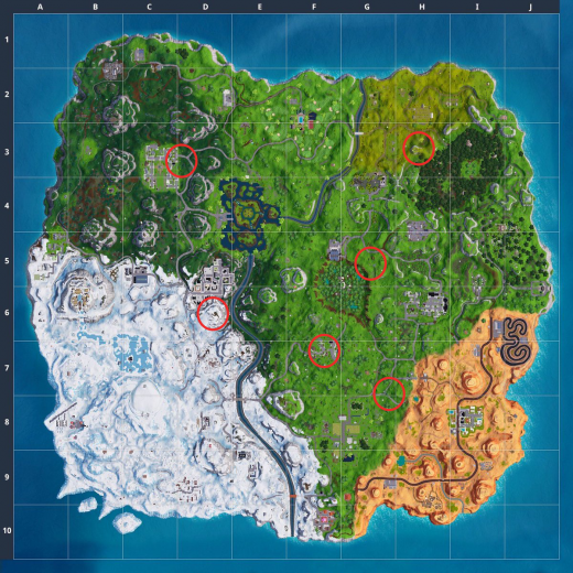 Fortnite Quadcrasher locations