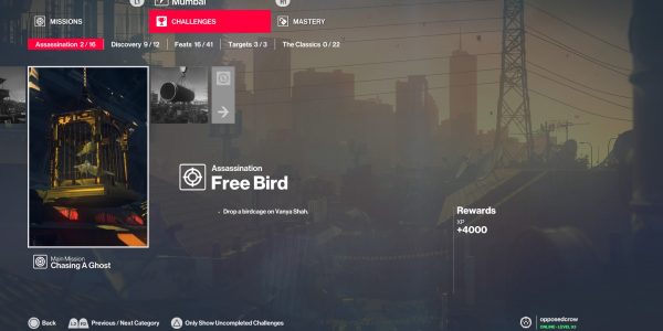 Hitman 2 Free Bird challenge guide.