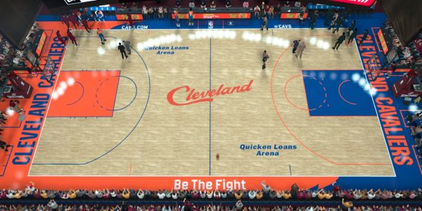 miami heat pink and blue court