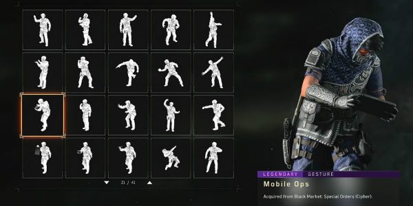 Black Ops 4 Gesture points to Nintendo Switch easter egg
