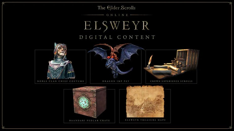 Elder Scrolls Online Elsweyr Standard Pre-Order Rewards