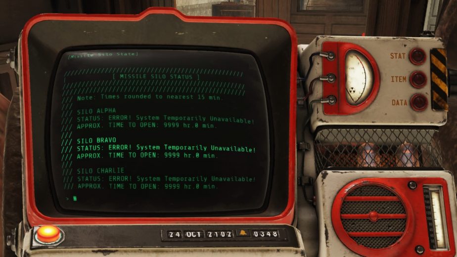 out of the blue fallout 76 glitch