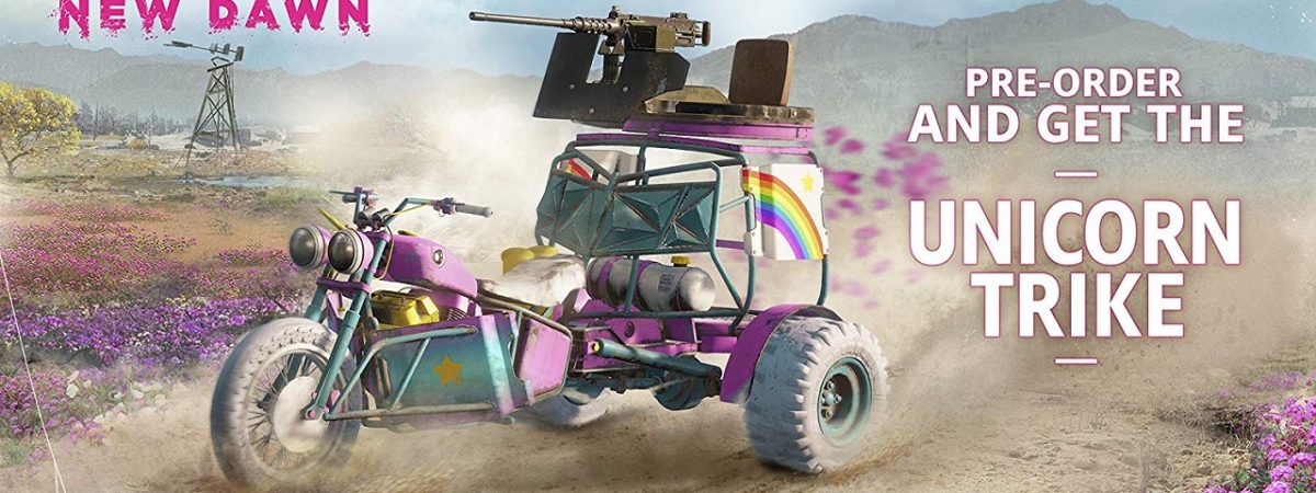 Far Cry New Dawn Preorder Bonus Unicorn Trike
