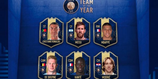 fifa 19 team of the year messi mbappe ronaldo