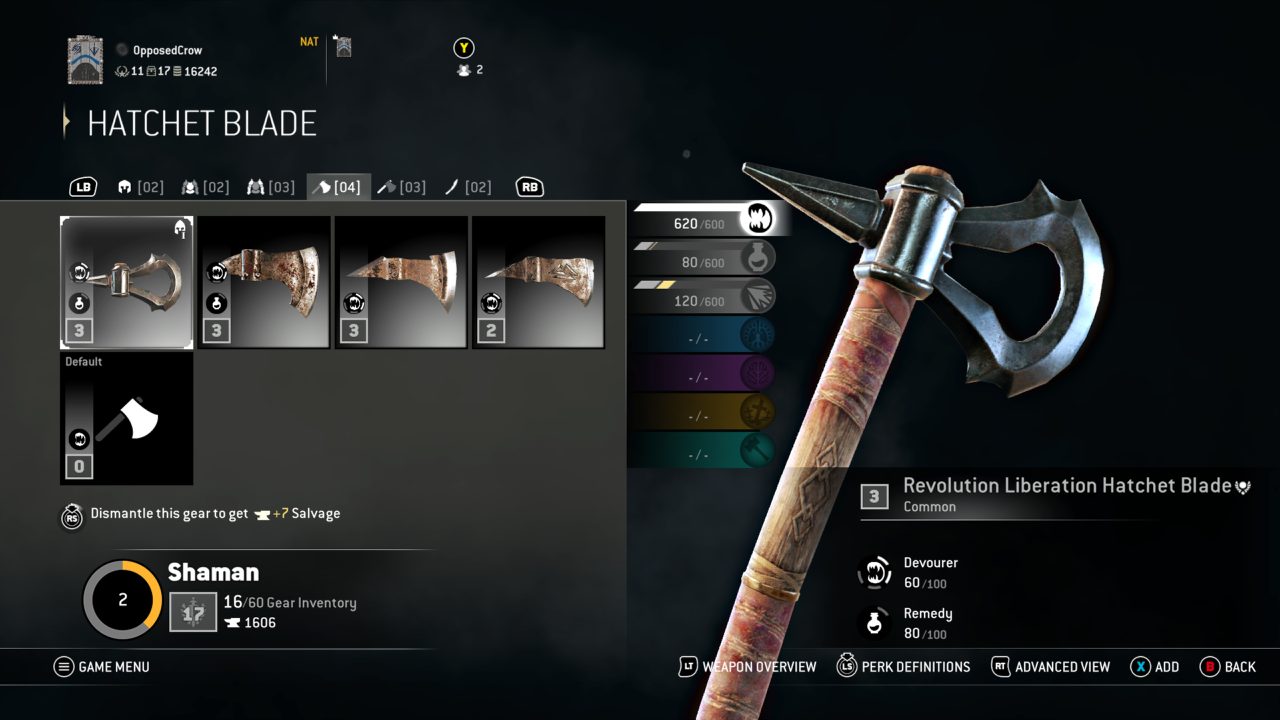 For Honor For the Creed weapon styles.