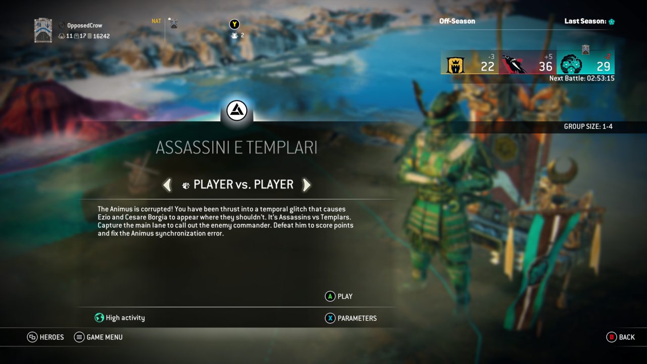 For Honor Assassini e Templari