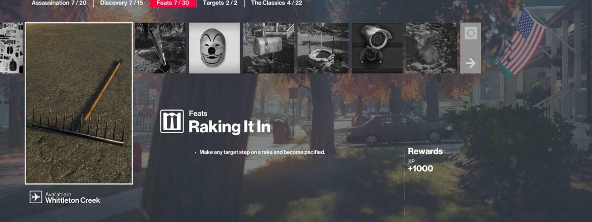 Hitman 2 Raking it in challenge guide.