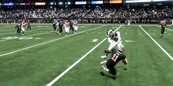 madden 19 gameplay video recreates rams vs saints pass interference call gone right