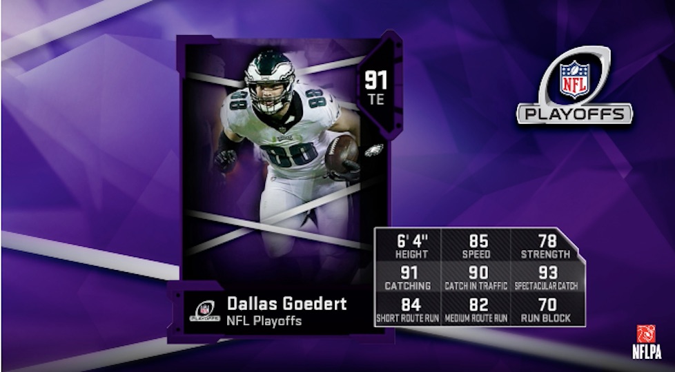 madden 19 playoffs wild card dallas goedert card