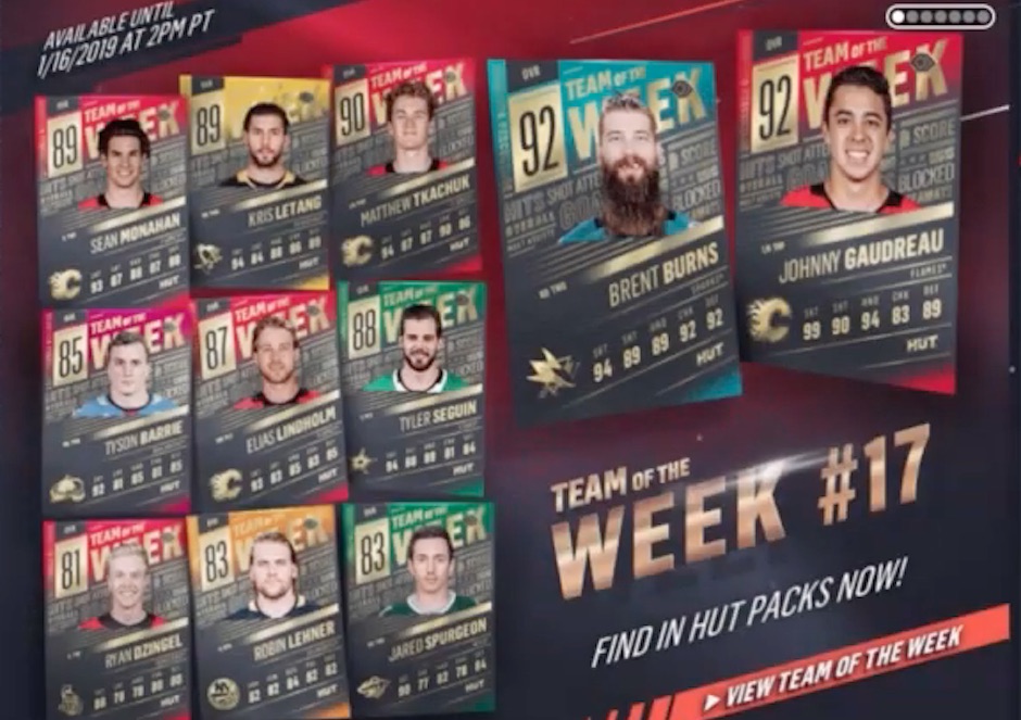 nhl team of the week