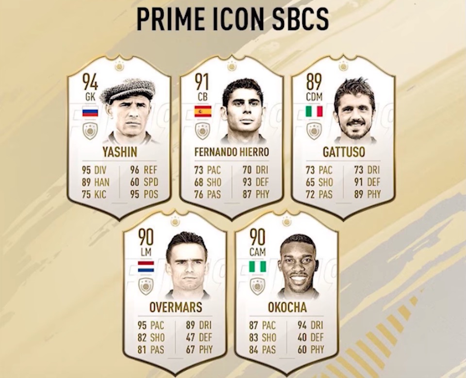 fifa 19 prime icon sbcs set