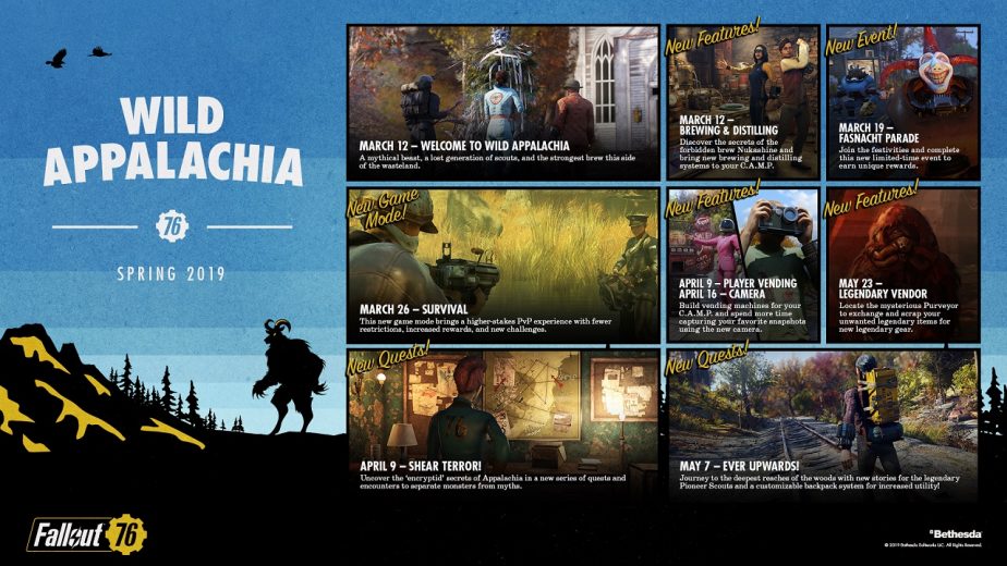 Fallout 76 Wild Appalachia DLC Release Dates