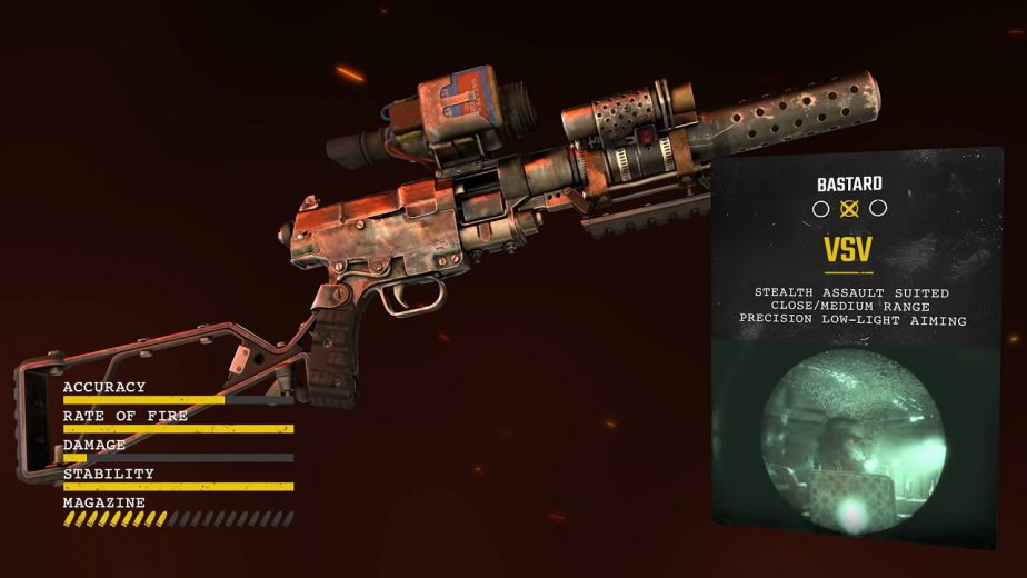 Metro Exodus Bastard Gun Weapon VSV