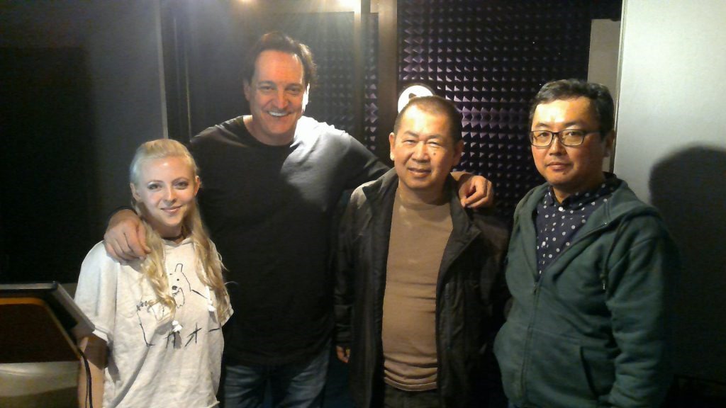 Corey Marshall (Ryo Hazuki) and Brianna Knickerbocker (Ling Shenhua) alongside Shenmue 3 Director and Sound Director