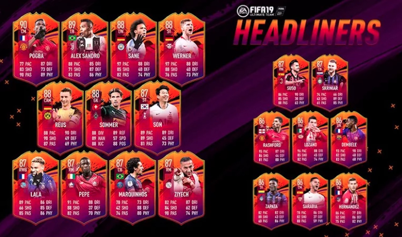 FIFA 19 Headliners include Paul Pogba Marcus Rashford