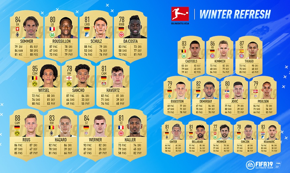 fifa 19 ratings refresh bundesliga players