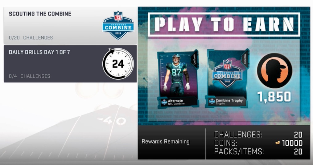 madden 19 scouting combine challenges