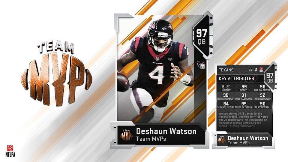 madden 19 ultimate team mvp card deshaun watson