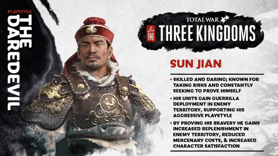 Total War Three Kingdoms Starting Location Sun Jian Details