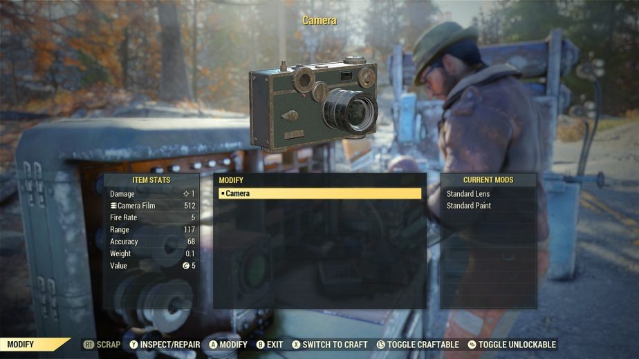 Fallout 76 Camera Item How it Works