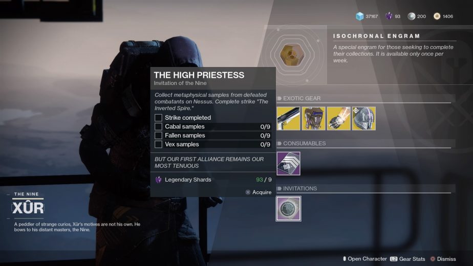 Destiny 2 High Priestess bounty