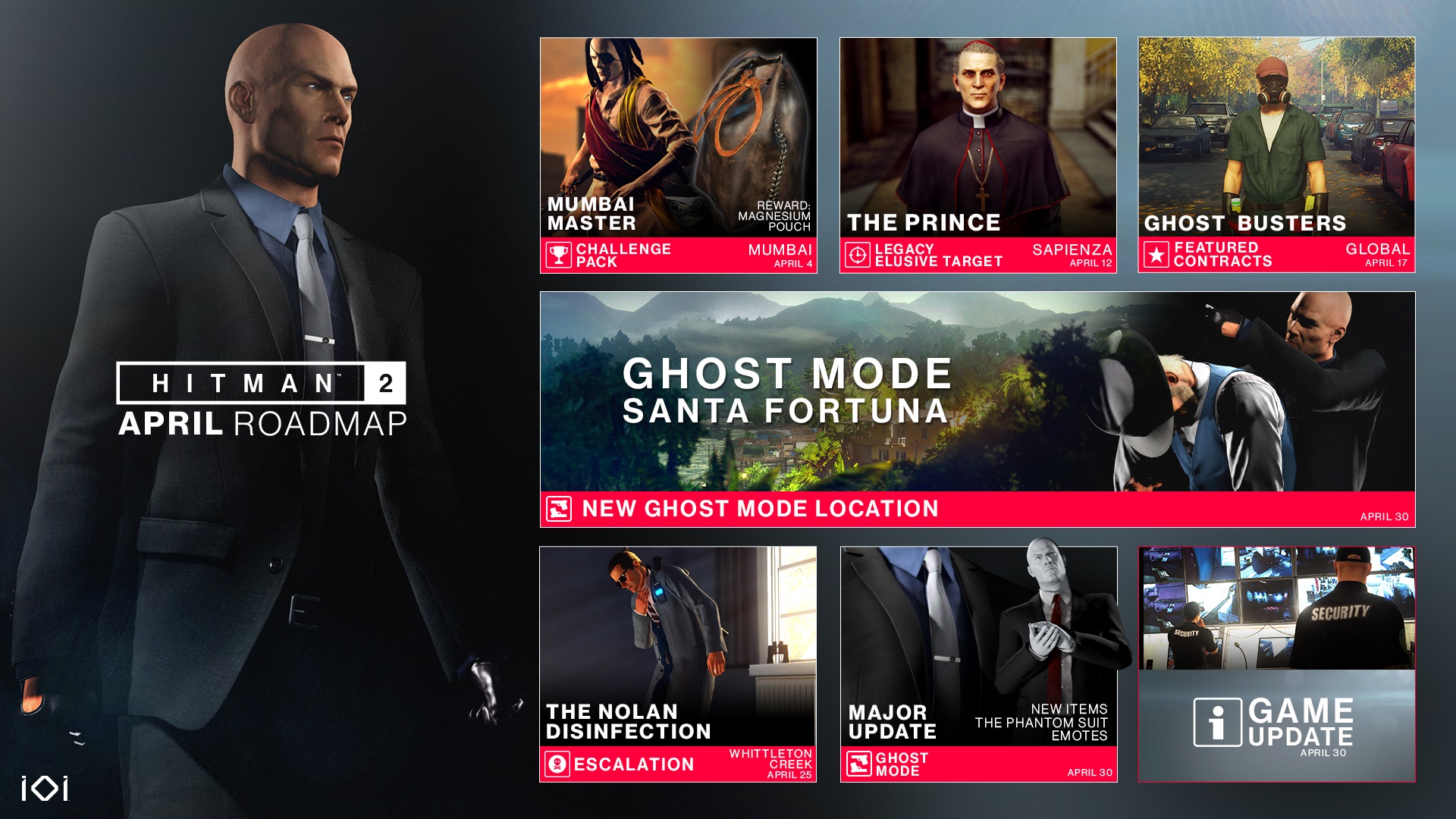 Hitman 2’s April Roadmap Includes A Big Update for Ghost Mode
