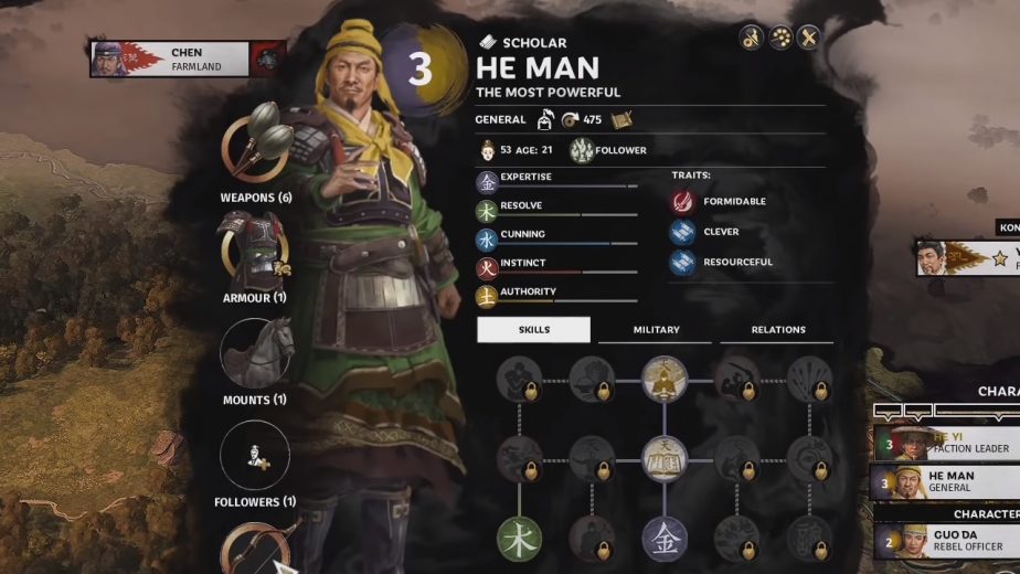 Total War Three Kingdoms Yellow Turban DLC He Man