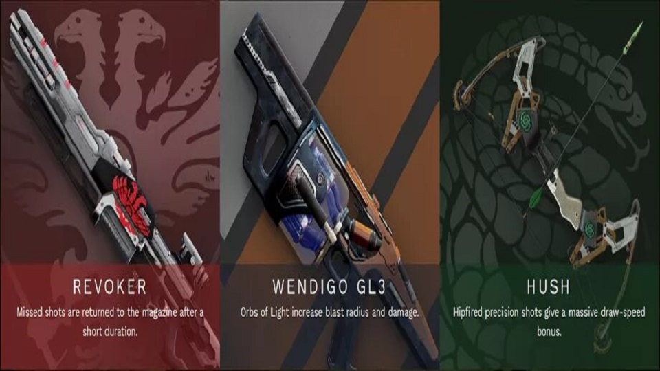 Destiny 2 Season of Opulence pinnacle weapons