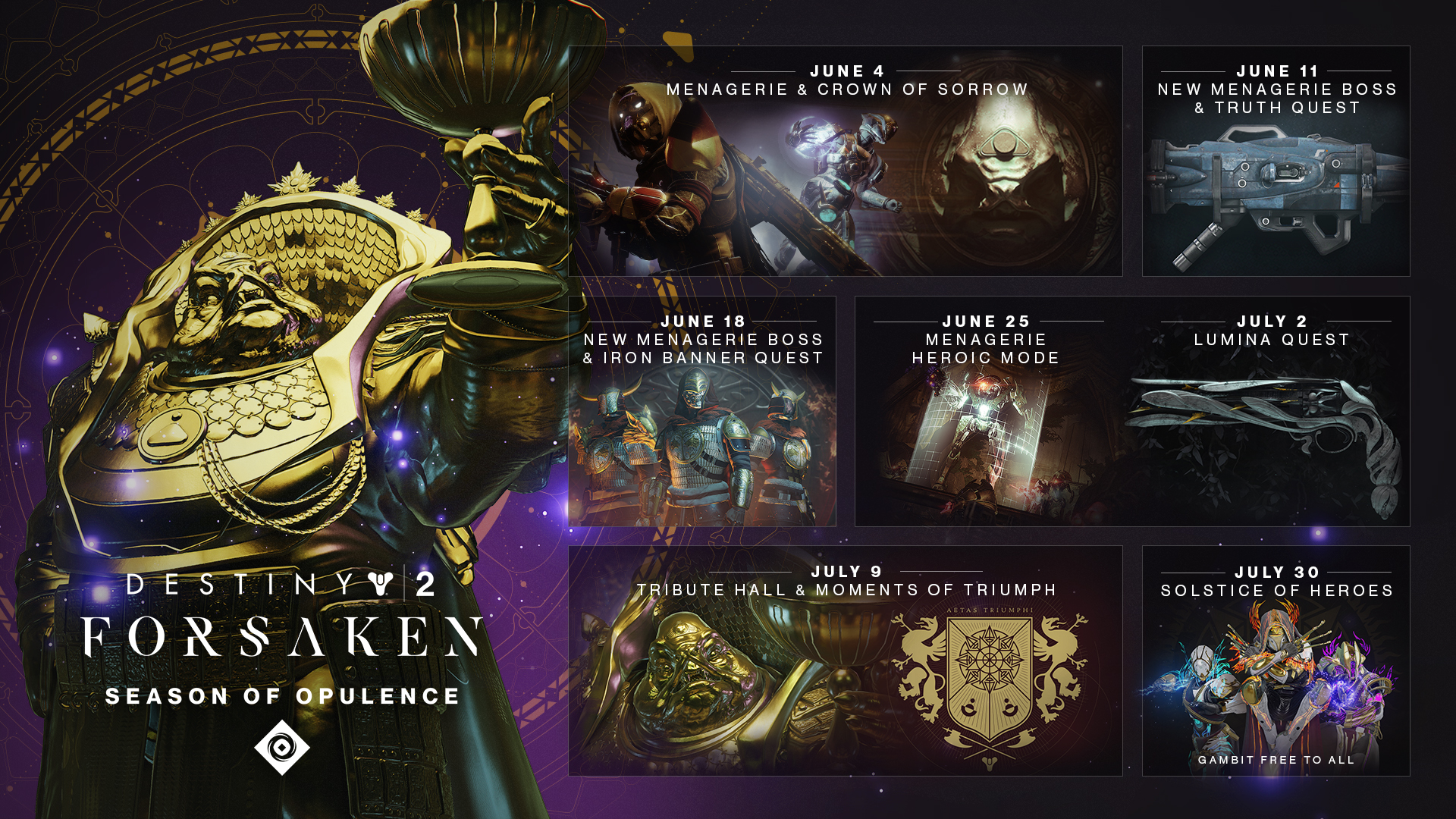 Destiny 2 Season of Opulence features