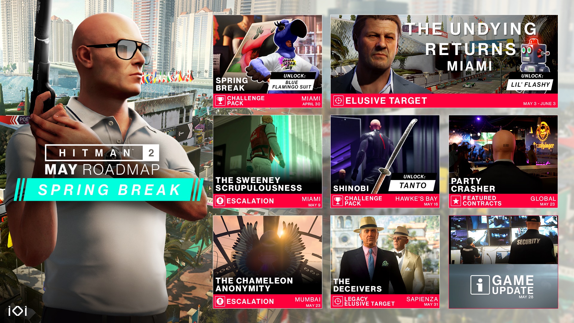 Hitman 2 May Roadmap Includes Ninja Challenges, An Elusive Target