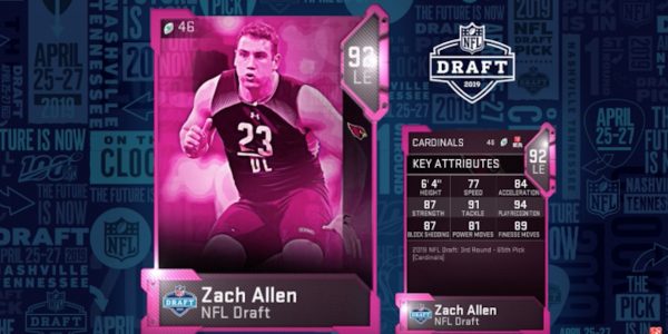 madden 19 ultimate team rookie zach allen