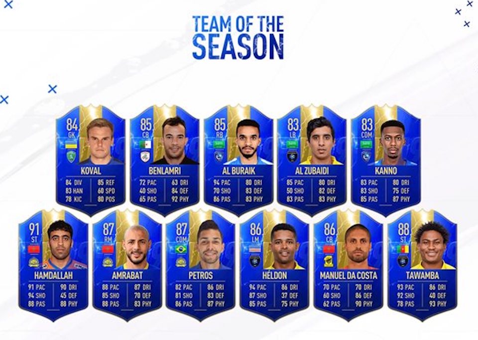 complete saudi professional league team of the season lineup for fifa 19