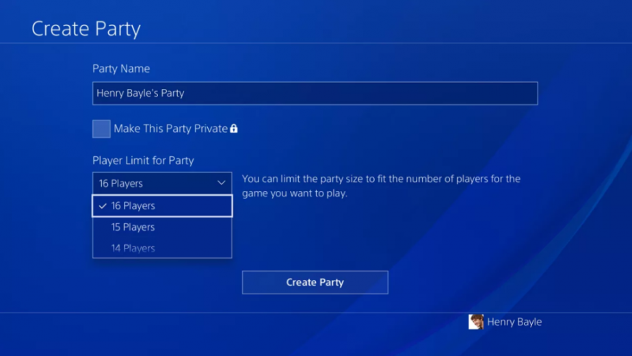 You can have 16 player party chats with the new PS4 firmware update.