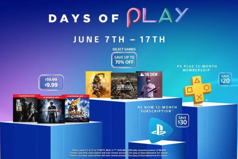 The 2019 Sony Days of Play sale is live now, with discounts up to 70%.