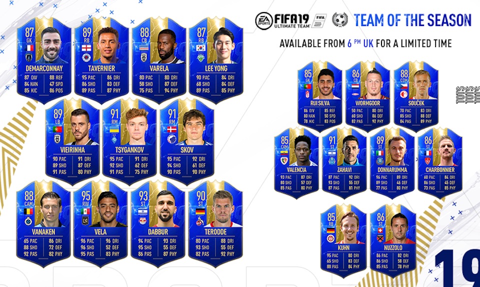 fifa 19 tots rest of world lineup shown