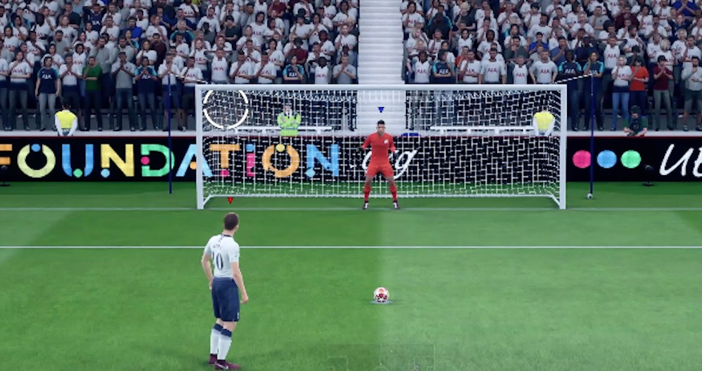 in development fifa 20 gameplay screenshot of penalty kick