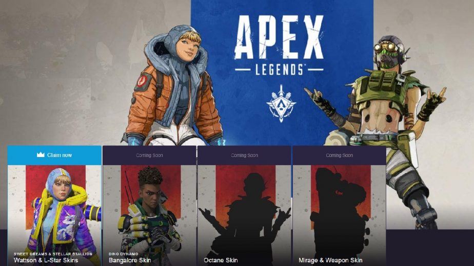 How You Can Get The Exclusive Apex Legends Twitch Prime Drops