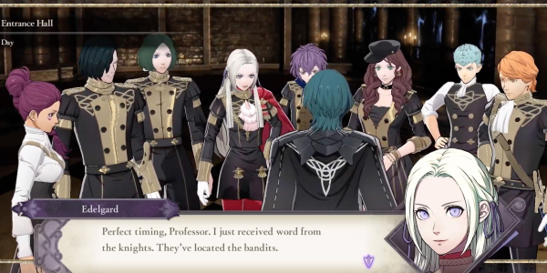 The Black Eagles Gathered Around Byleth