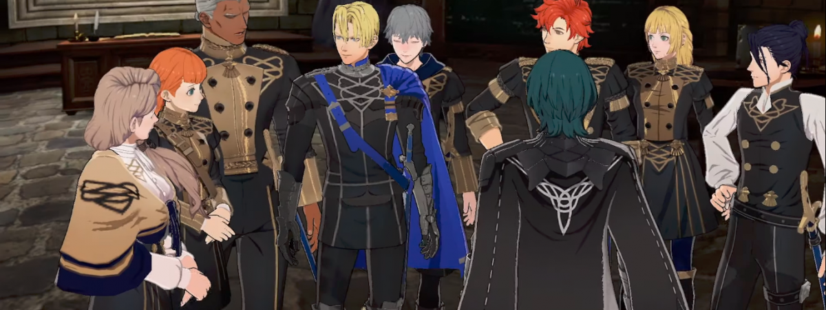 The Blue Lions Gather Around Byleth