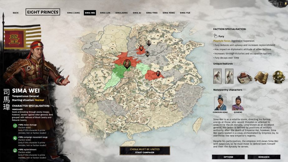 Total War Three Kingdoms Eight Princes Sima Wei 2