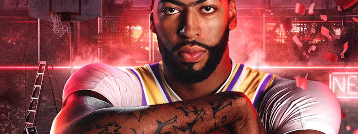 nba 2k20 cover star anthony davis shows off xbox one x bundle lakers jersey