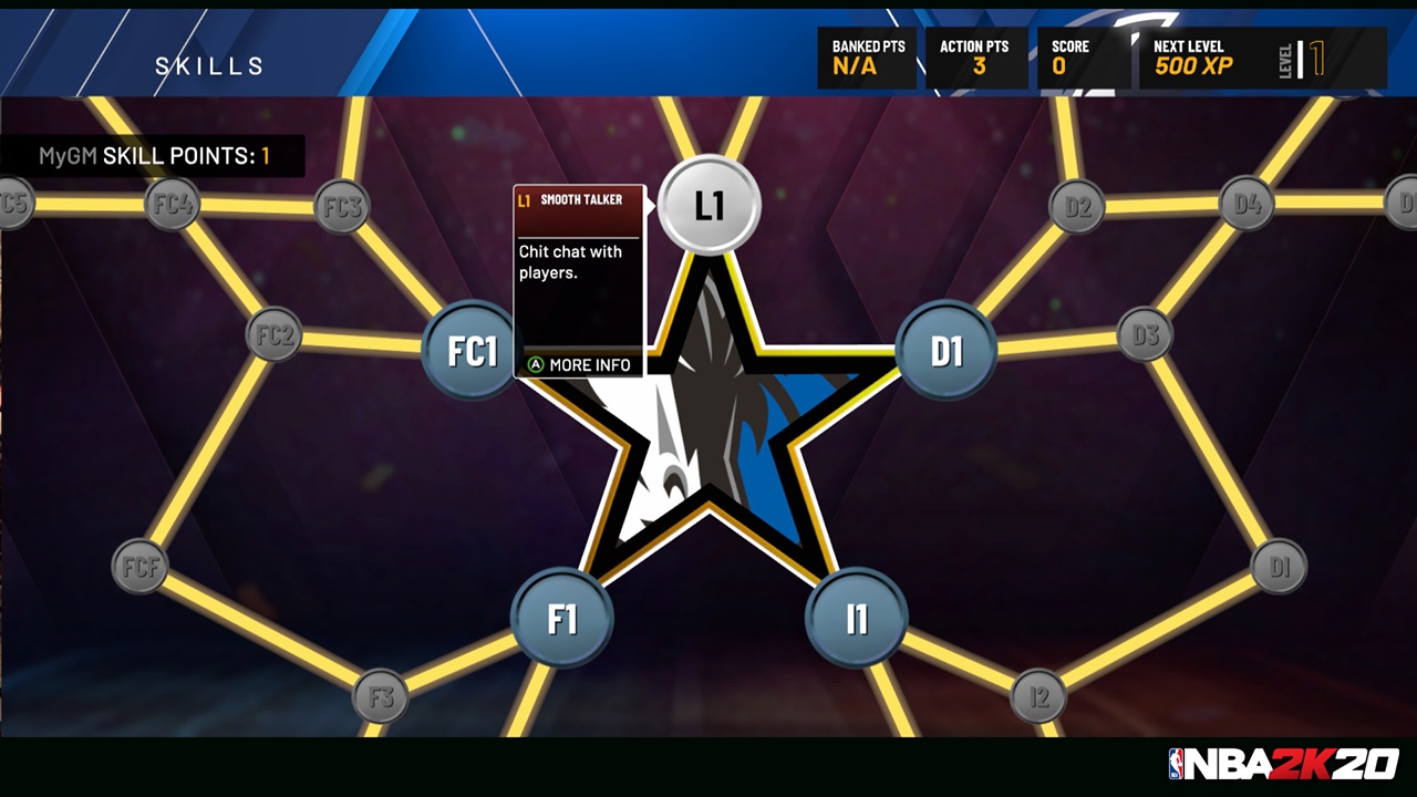 new nba 2k20 skill tree system screenshot