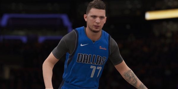 nba live 20 cover athlete dallas mavs rookie of year luka doncic