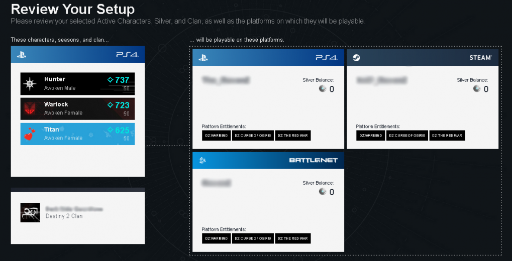 Destiny 2 Cross Save Now Live