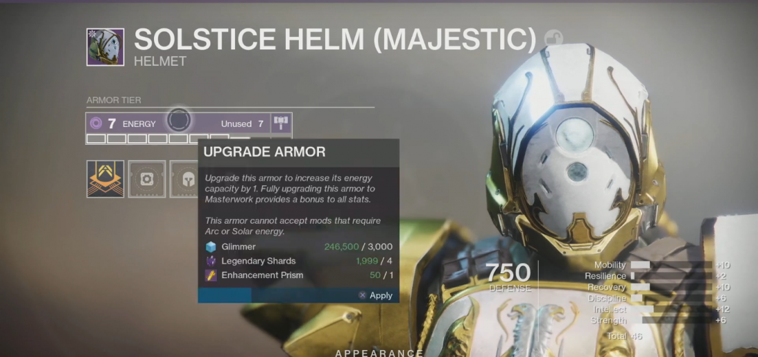 Destiny 2 Armor 2.0 in Shadowkeep