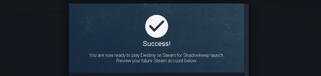 Destiny 2 Steam Blizzard Account