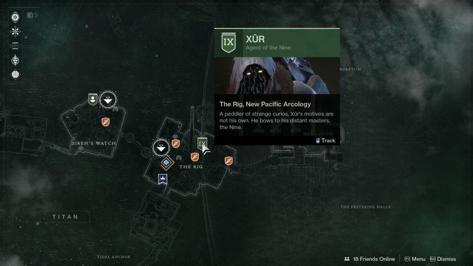 Destiny 2 Xur Exotic Vendor