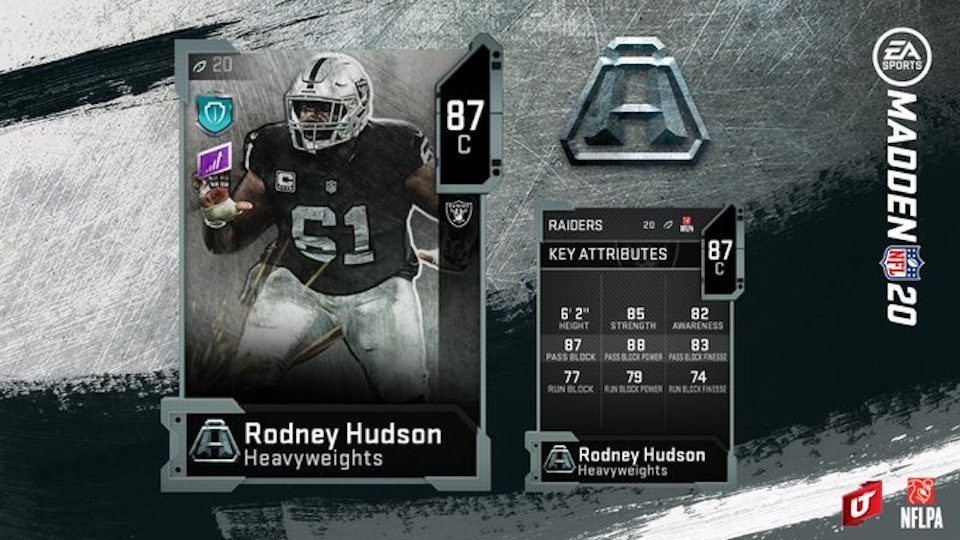 madden 20 rodney hudson card
